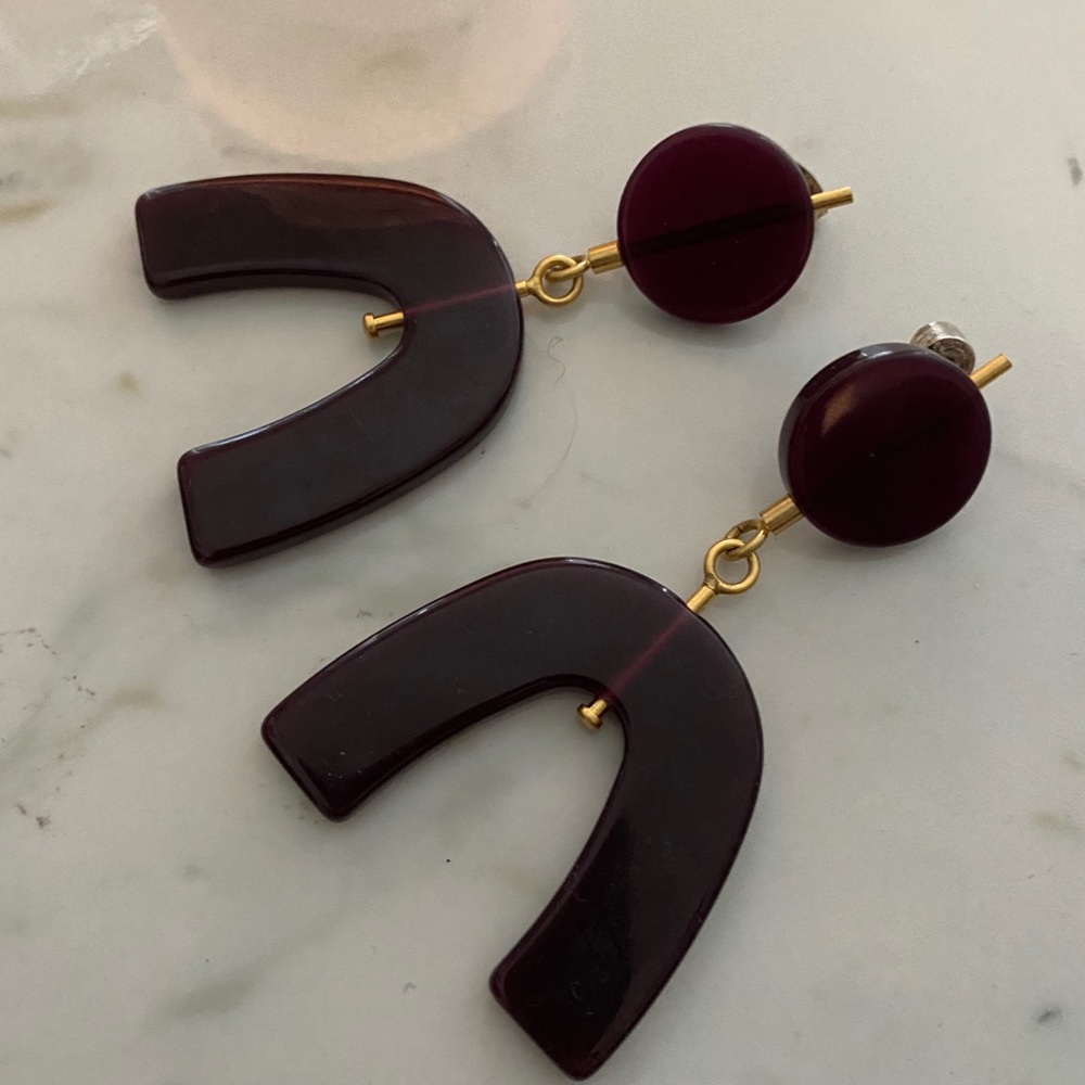 Acrylic drop earrings